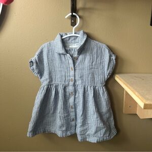 Little Planet Denim-like dress with bloomers